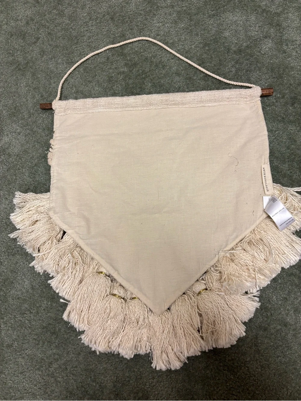 Great condition Anthropologie Helene Wall Hanging  19.5” H 19” W